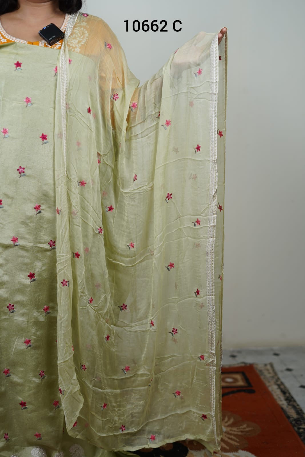 Vichitra silk unstitched salwar Suit 10662