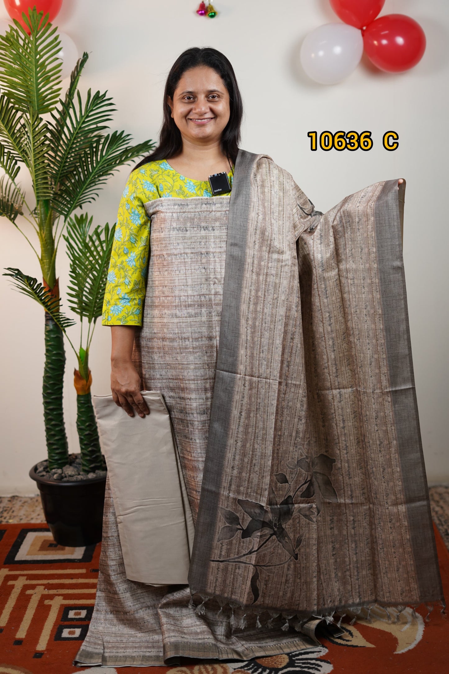 Semi tussar unstiched salwar suits 10636
