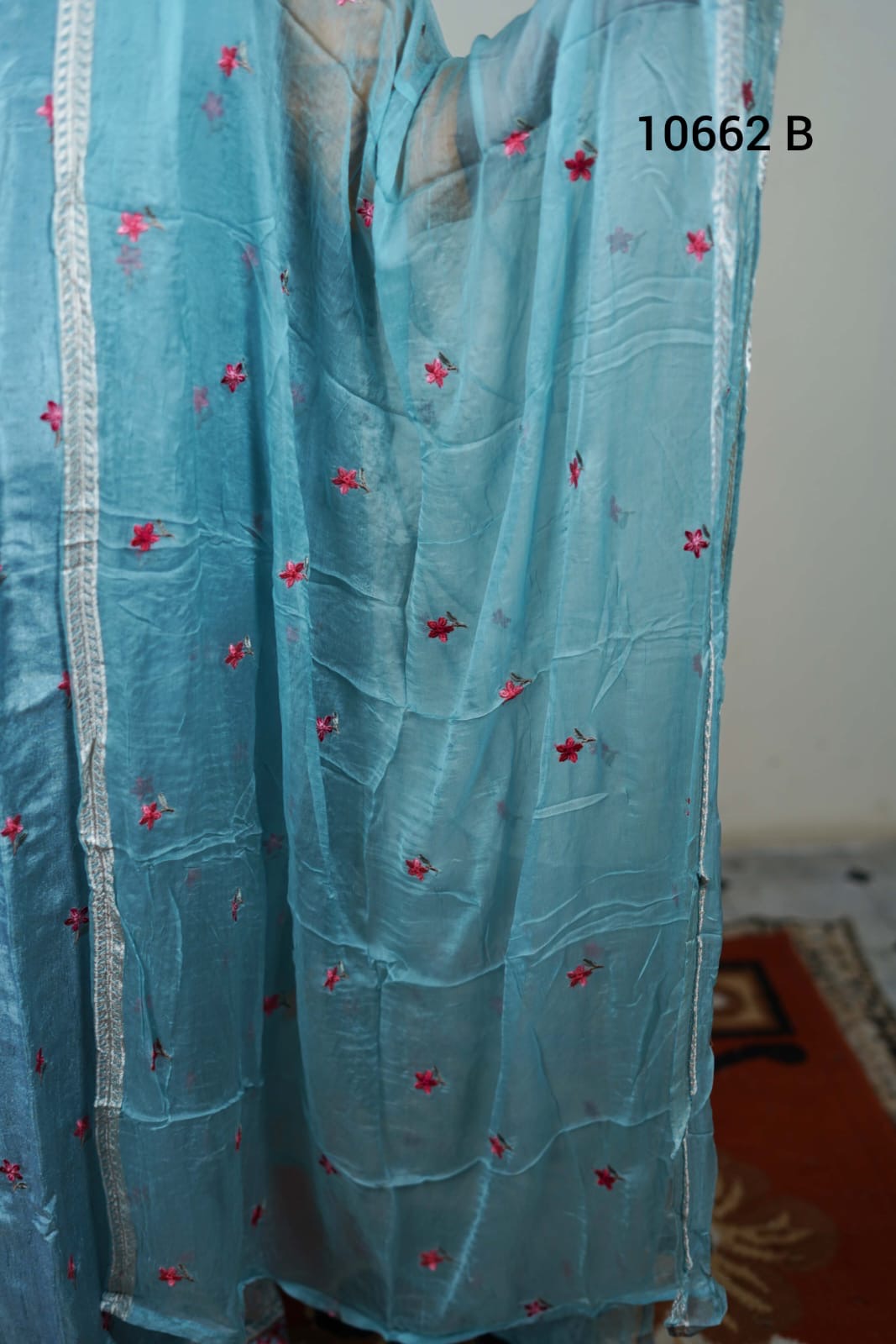 Vichitra silk unstitched salwar Suit 10662