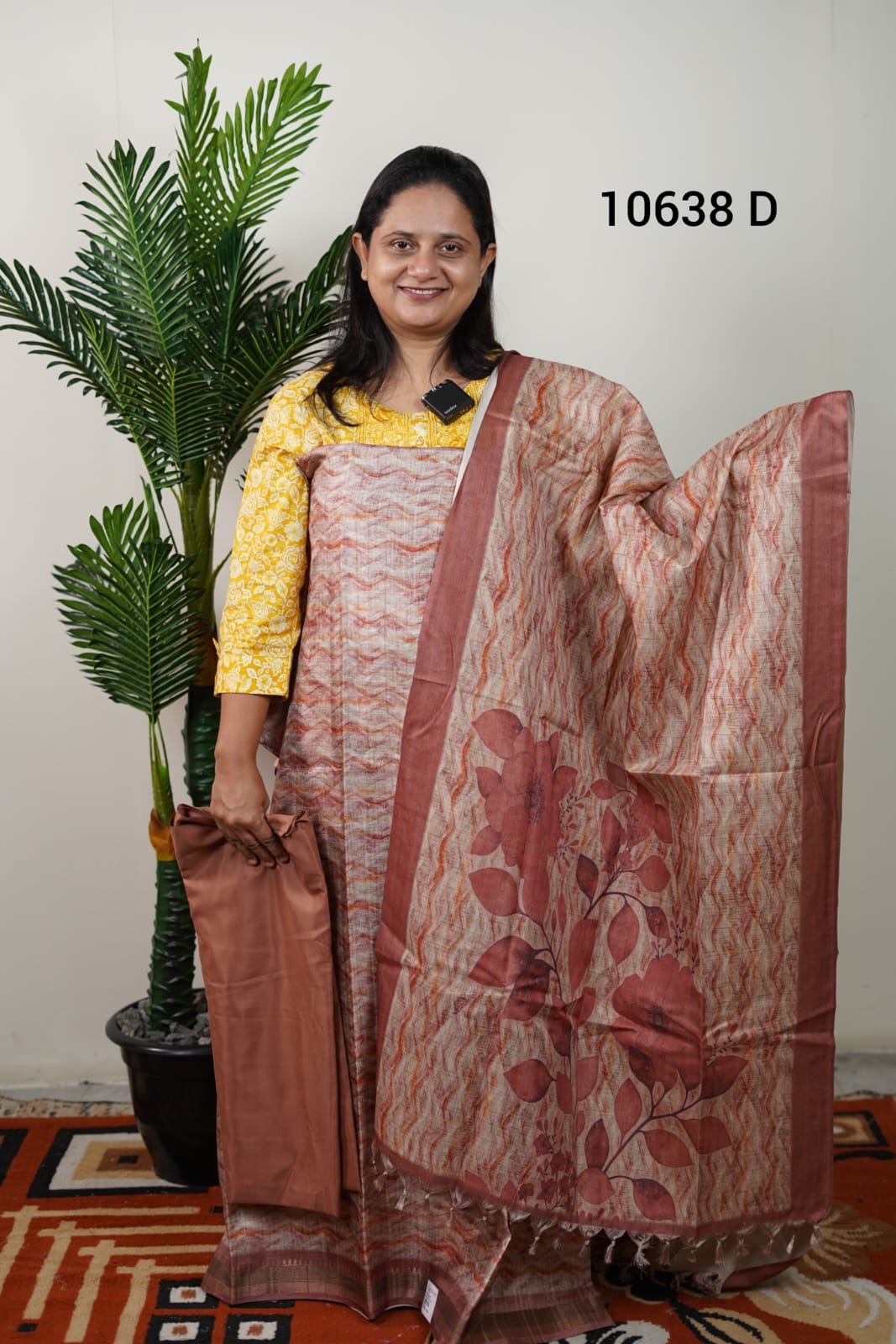 Semi tussar unstitched salwar suits 10638
