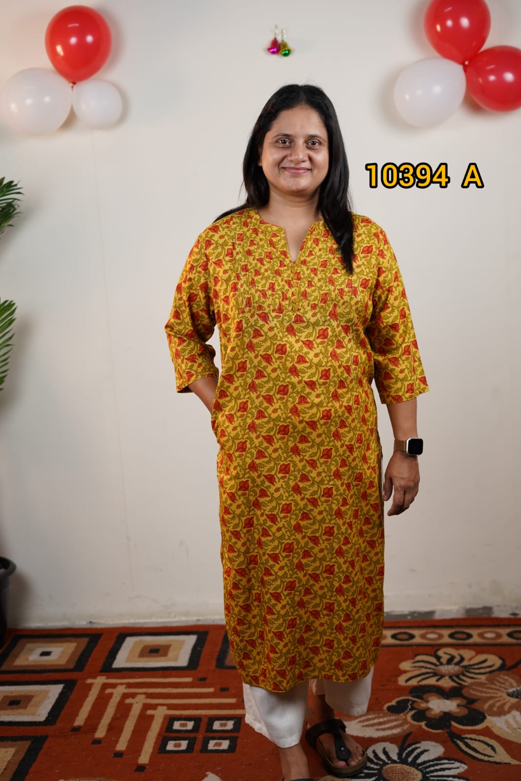 Printed rayon daily wear kurthis 10392