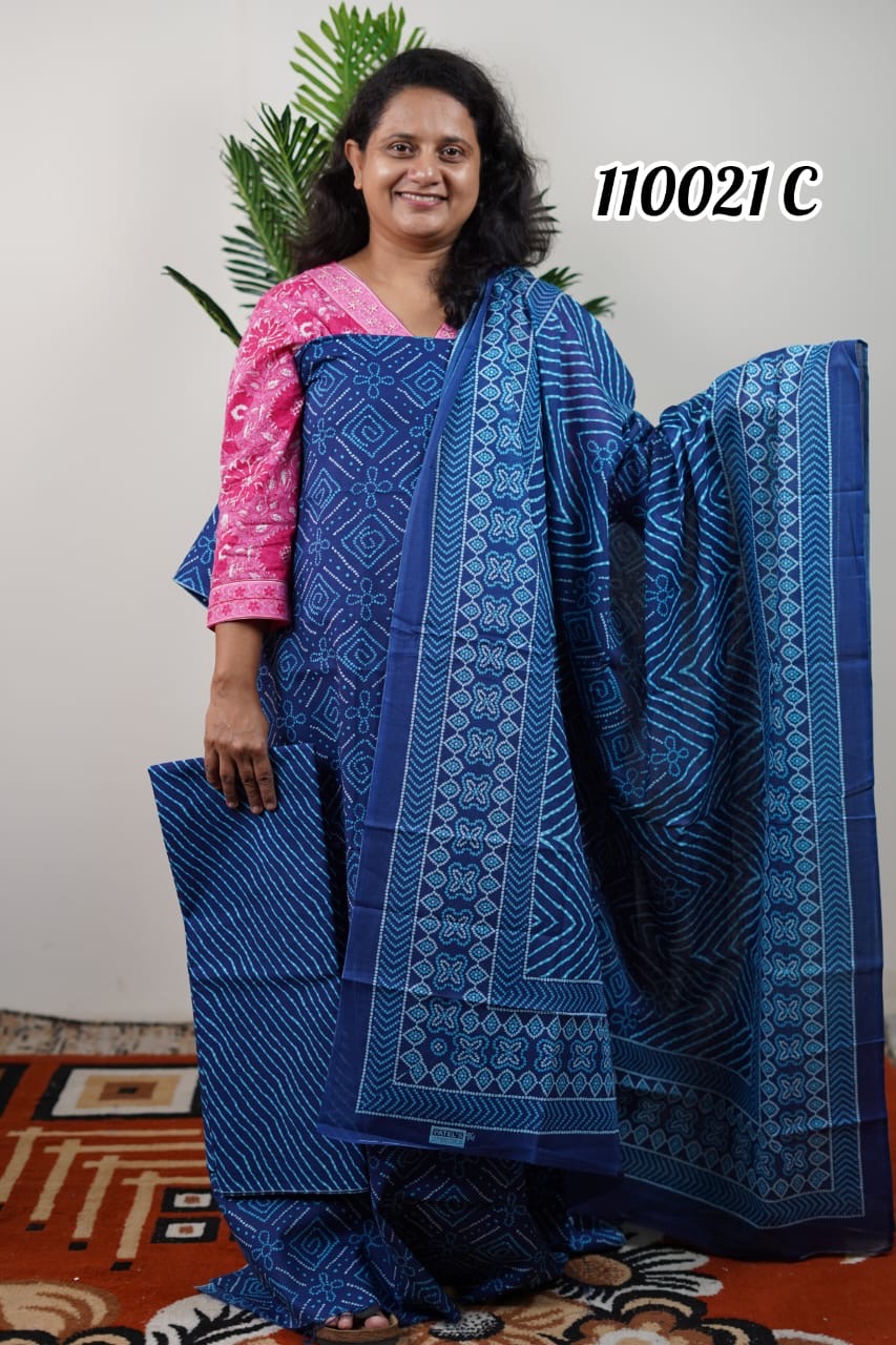 Cotton Unstitched Salwar suit Sets 110021