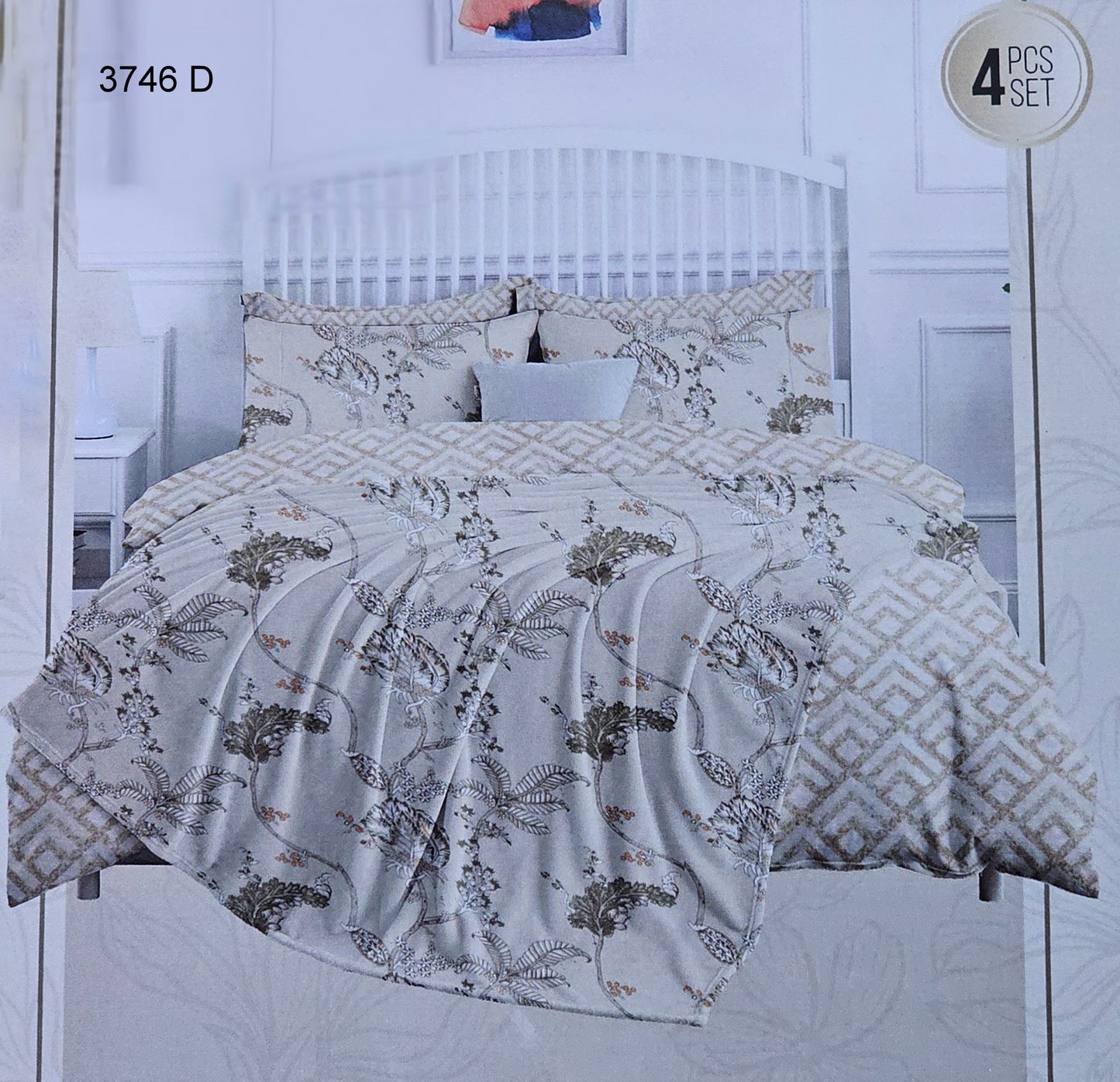 100% Cotton Exotic 4pcs Dohar Set | Code:3746