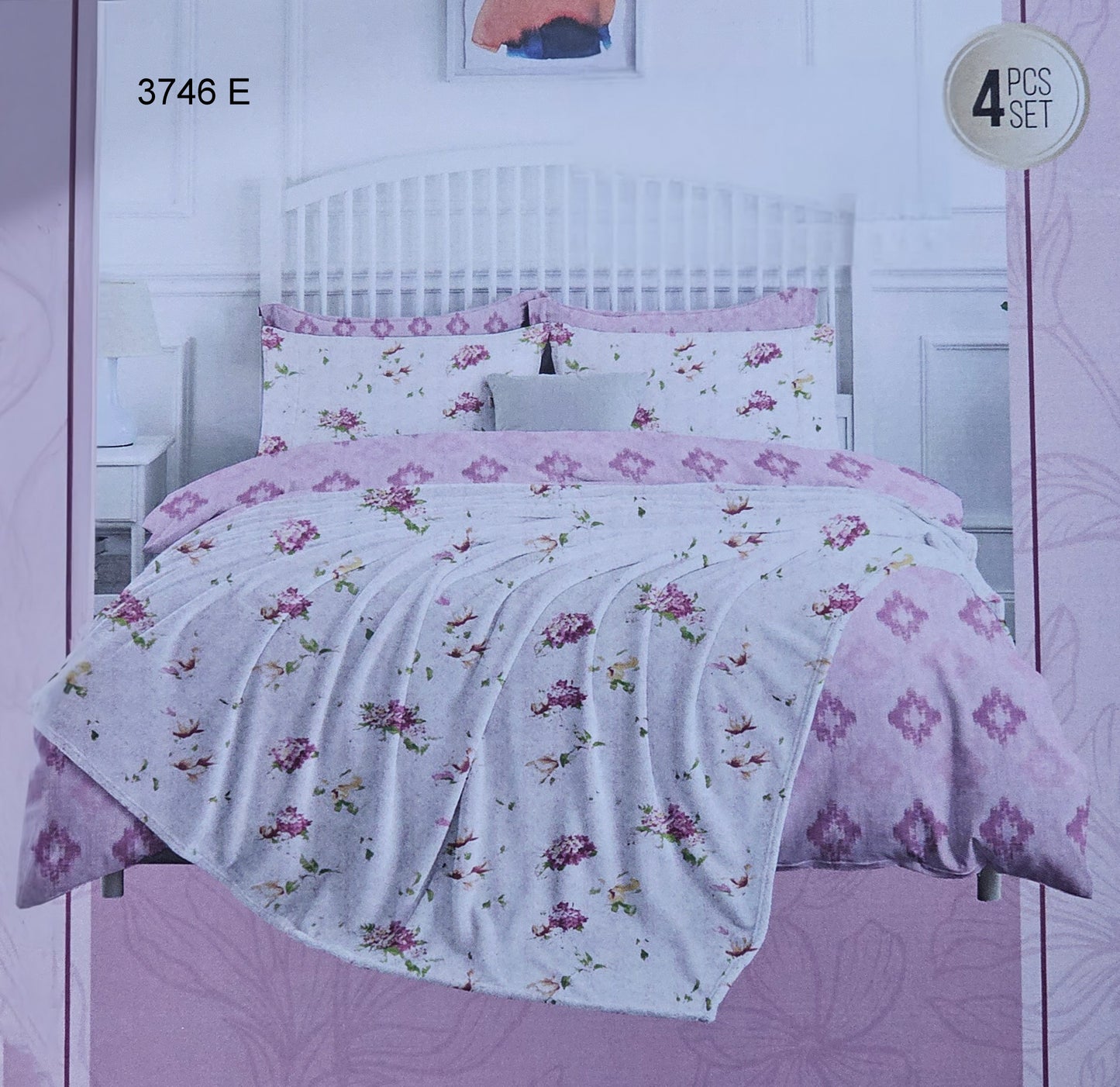 100% Cotton Exotic 4pcs Dohar Set | Code:3746