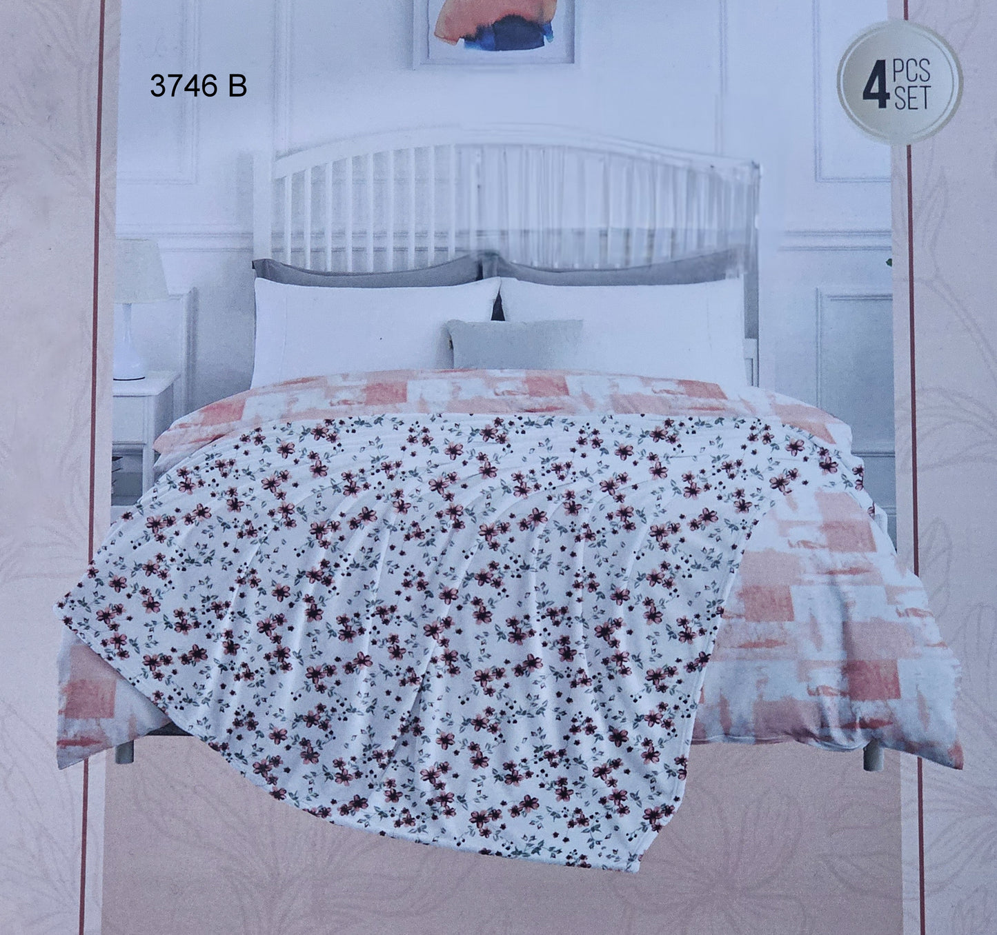 100% Cotton Exotic 4pcs Dohar Set | Code:3746