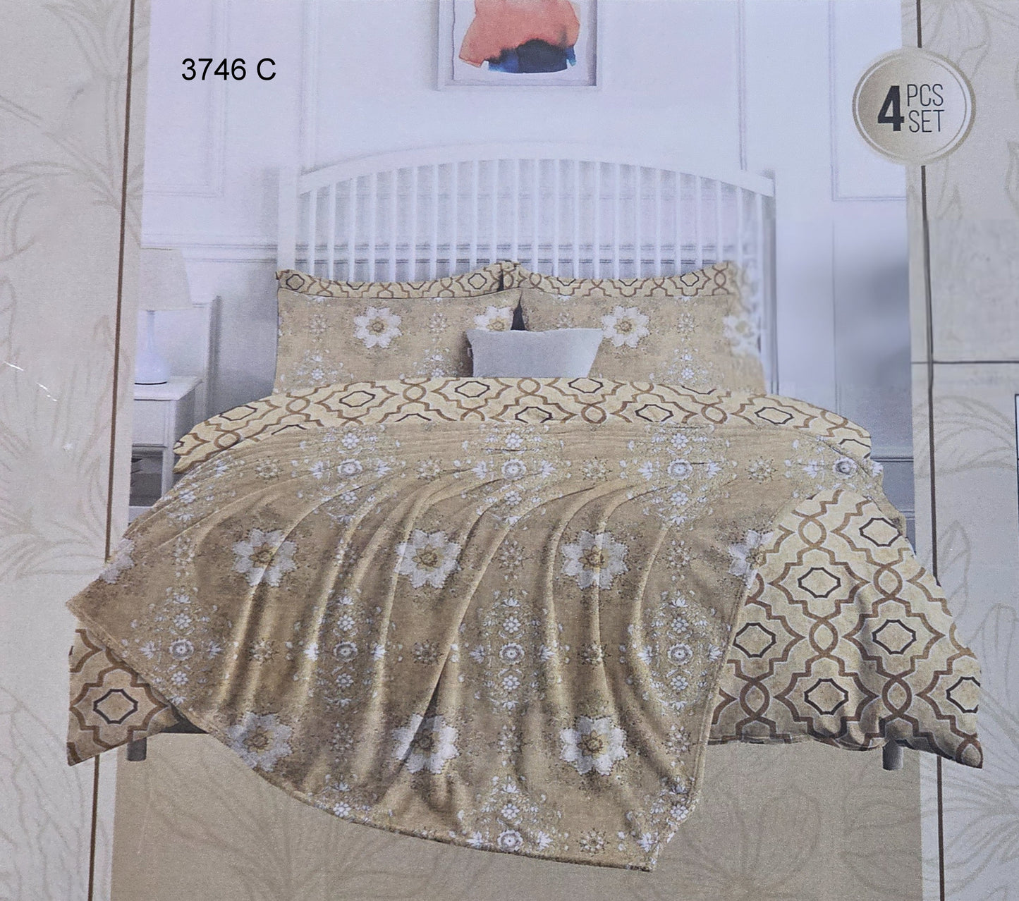 100% Cotton Exotic 4pcs Dohar Set | Code:3746