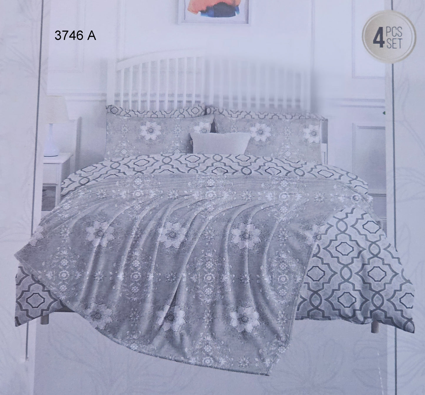 100% Cotton Exotic 4pcs Dohar Set | Code:3746