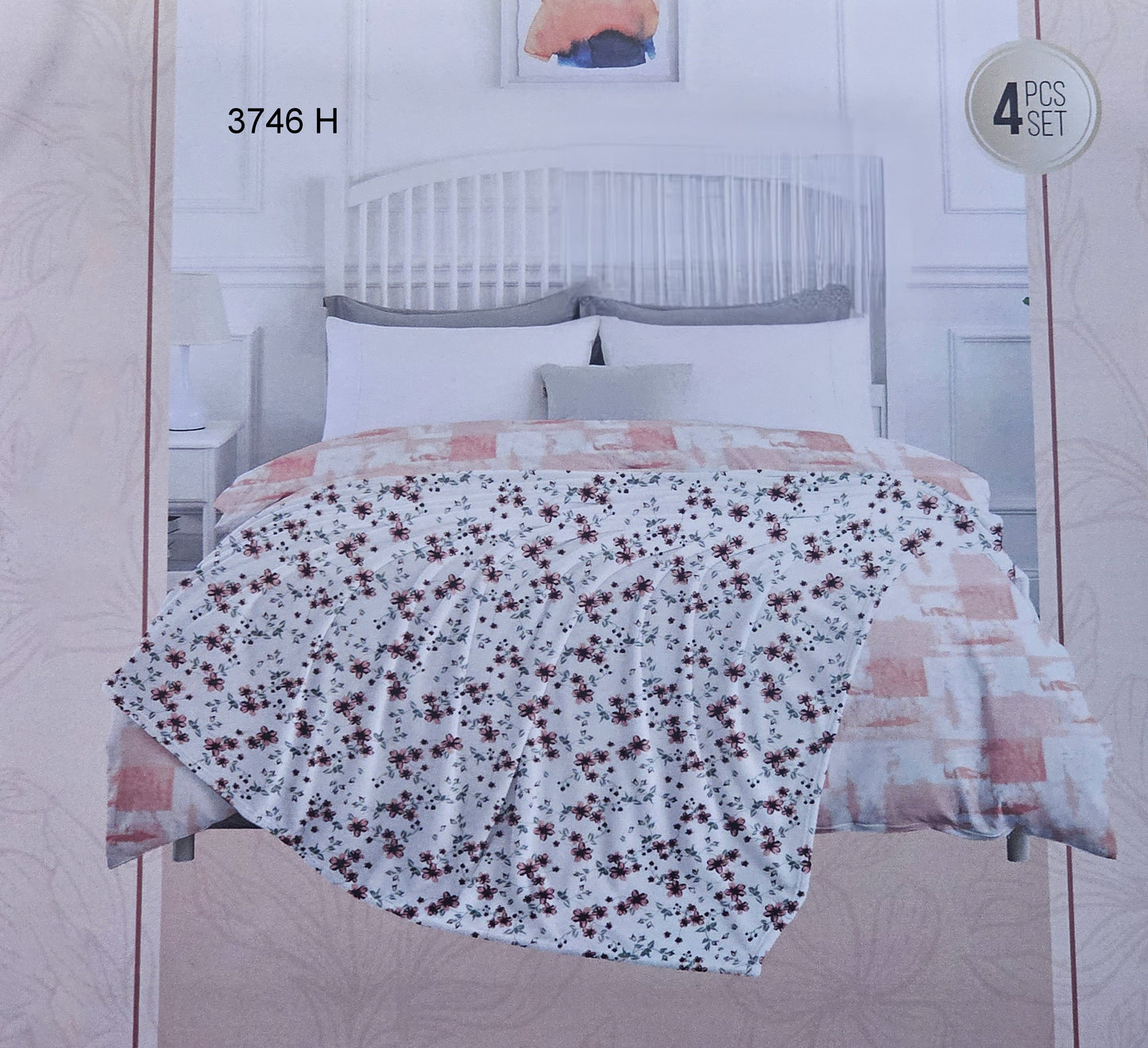 100% Cotton Exotic 4pcs Dohar Set | Code:3746