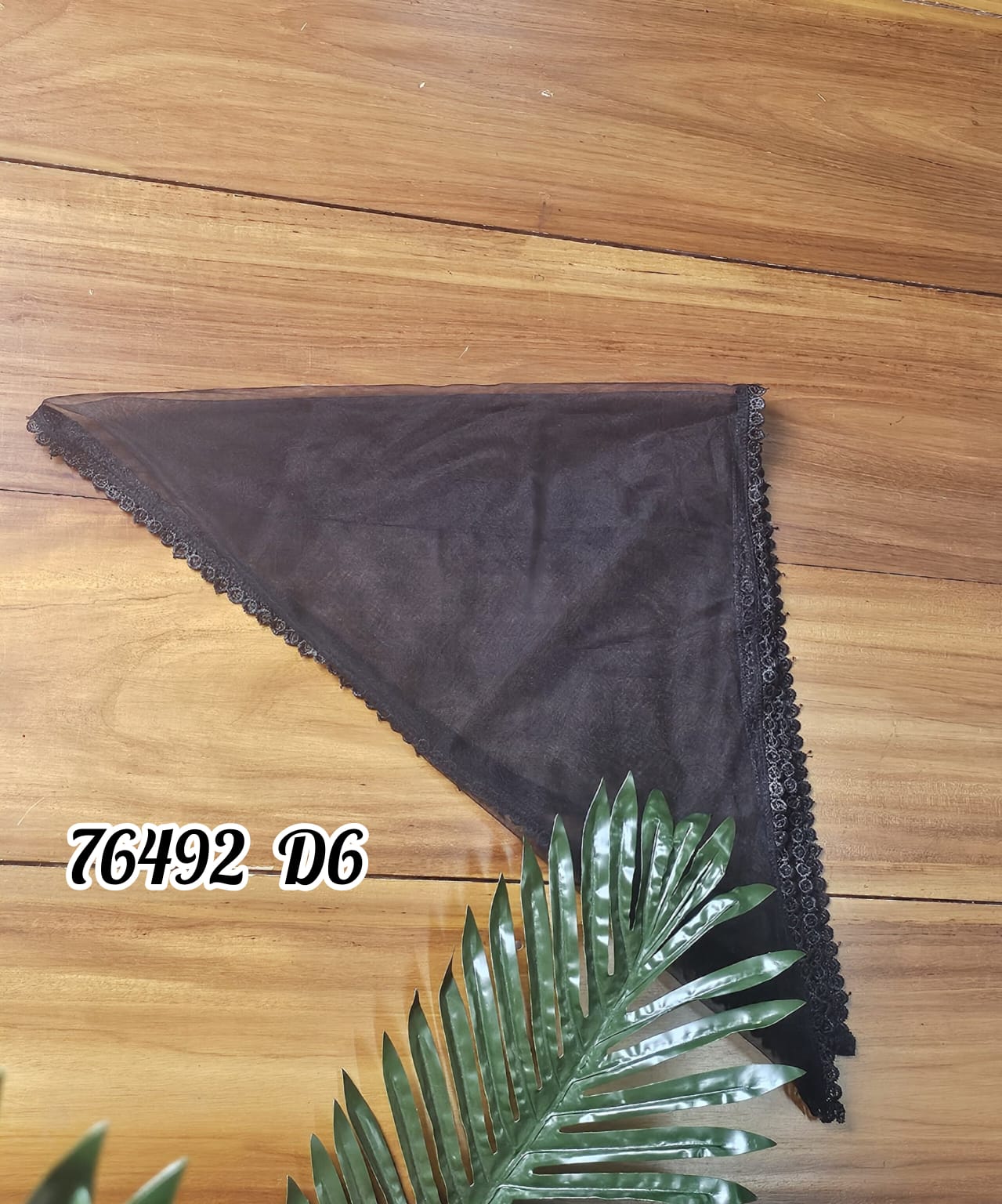 Lace Church Veil Scarf – Triangle Mantilla Head Covering | Code: 76492 D
