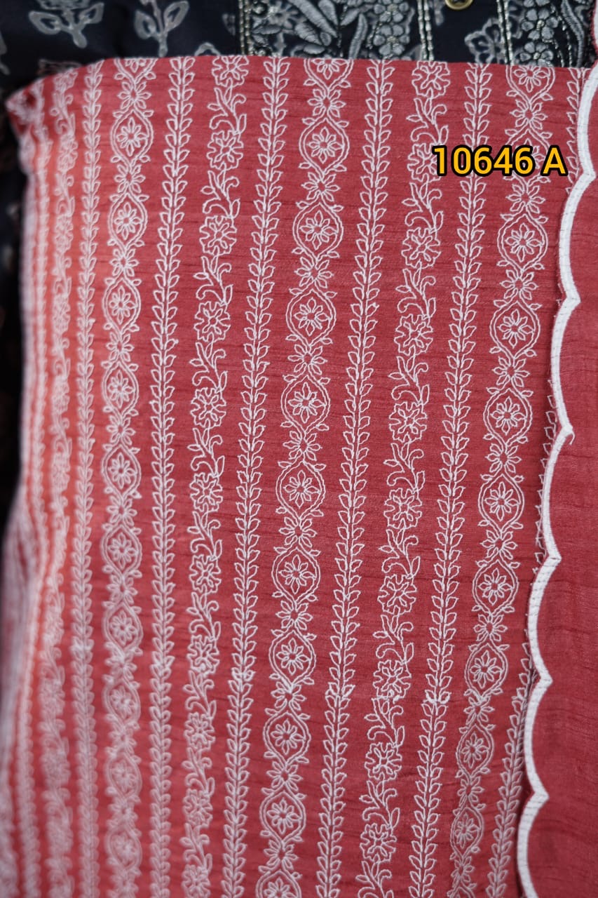 Semi tussar unstitched salwar suits 10646