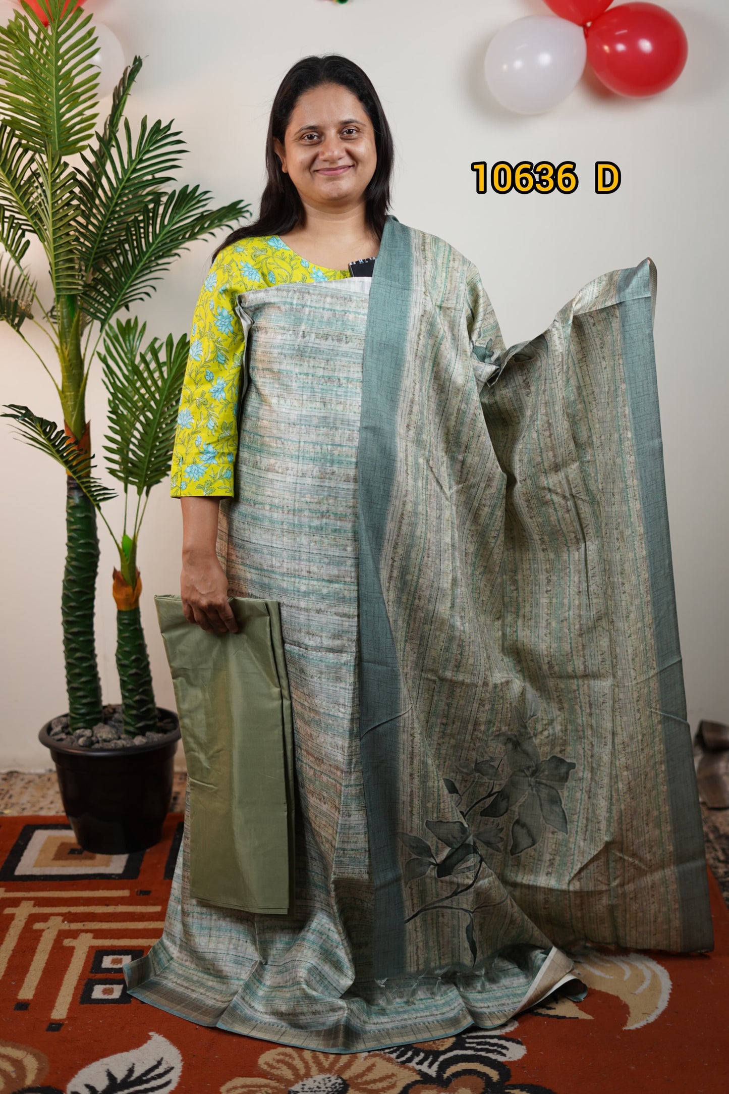 Semi tussar unstiched salwar suits 10636