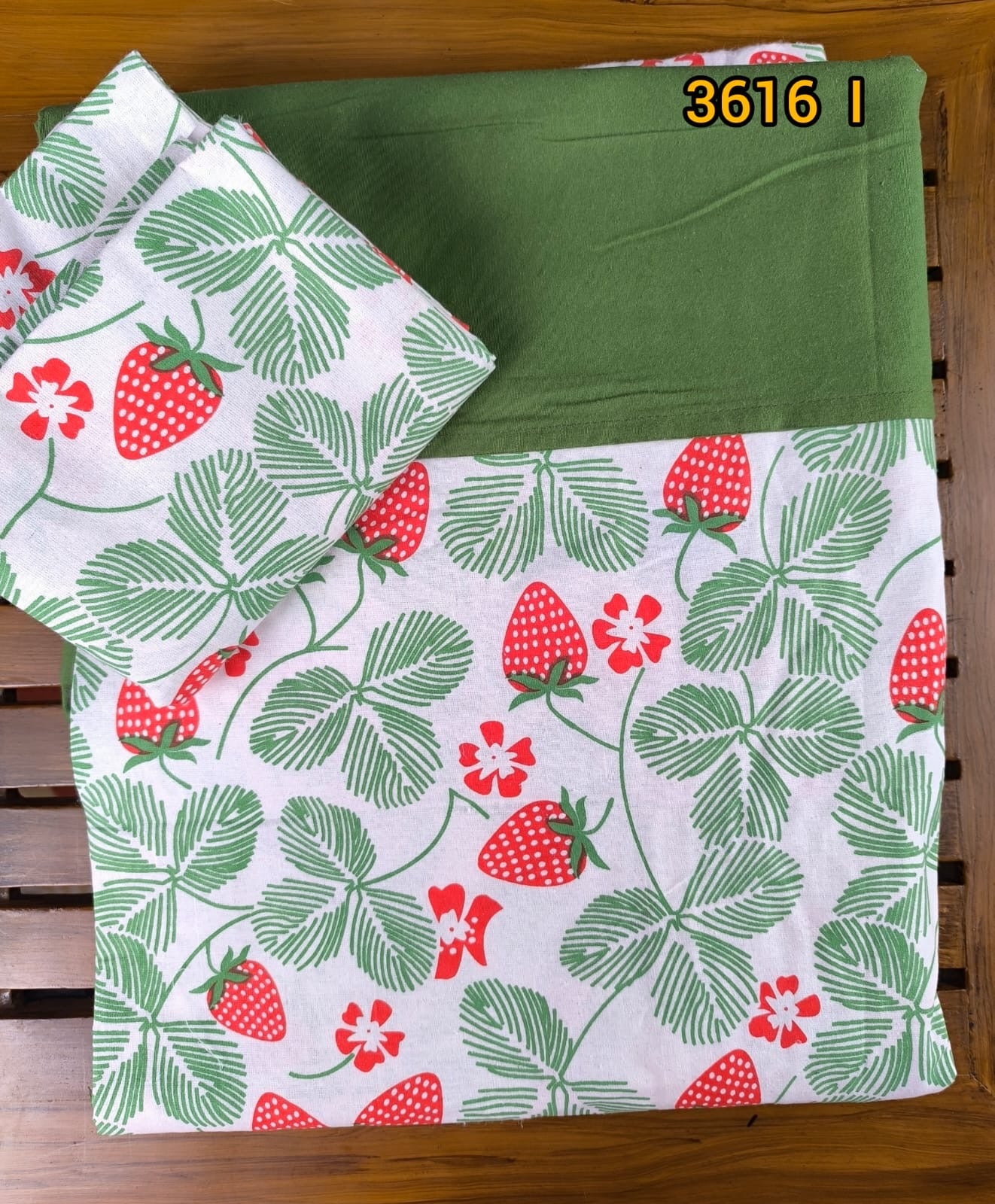 Double size cotton border bed sheet 3616
