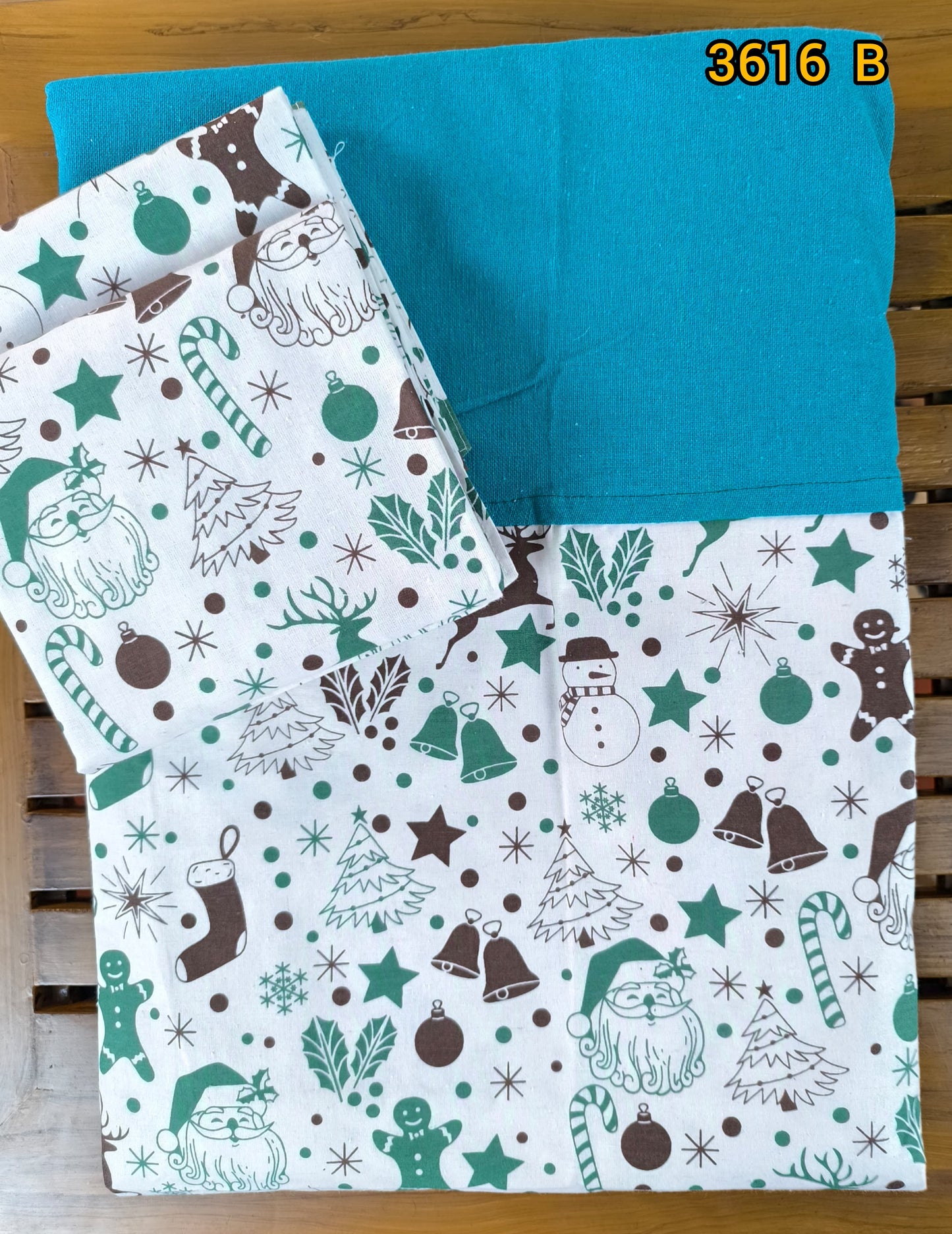 Double size cotton border bed sheet 3616