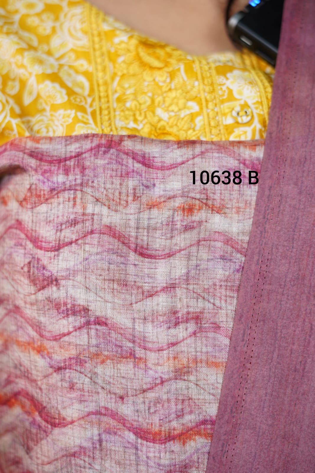 Semi tussar unstitched salwar suits 10638