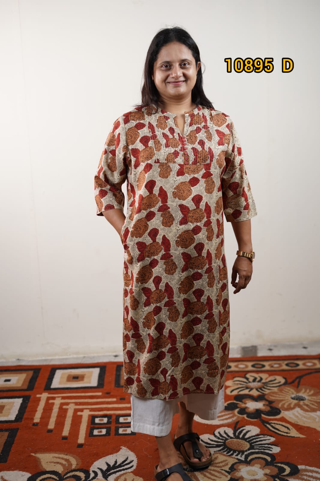 Printed Rayon kurthi 10895