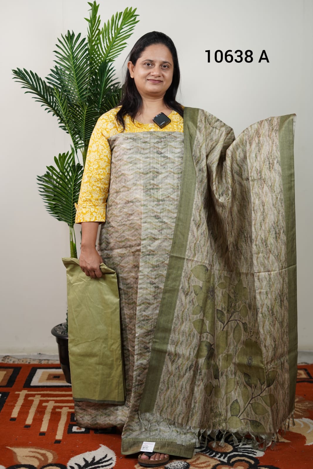 Semi tussar unstitched salwar suits 10638