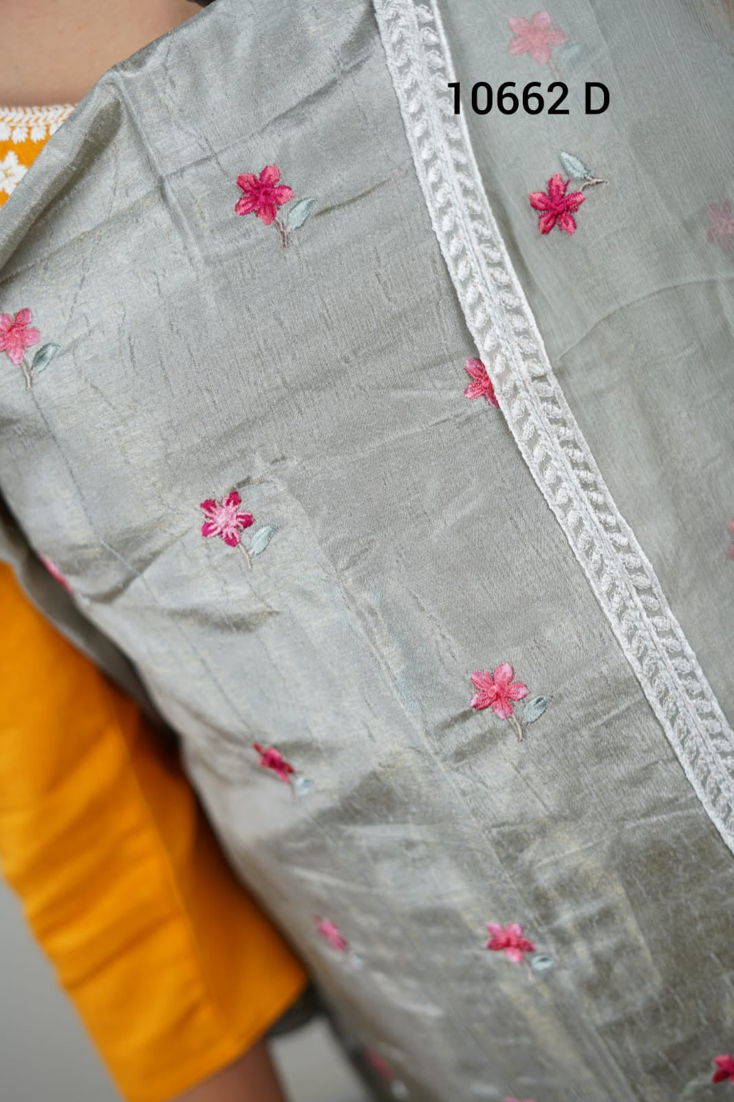 Vichitra silk unstitched salwar Suit 10662