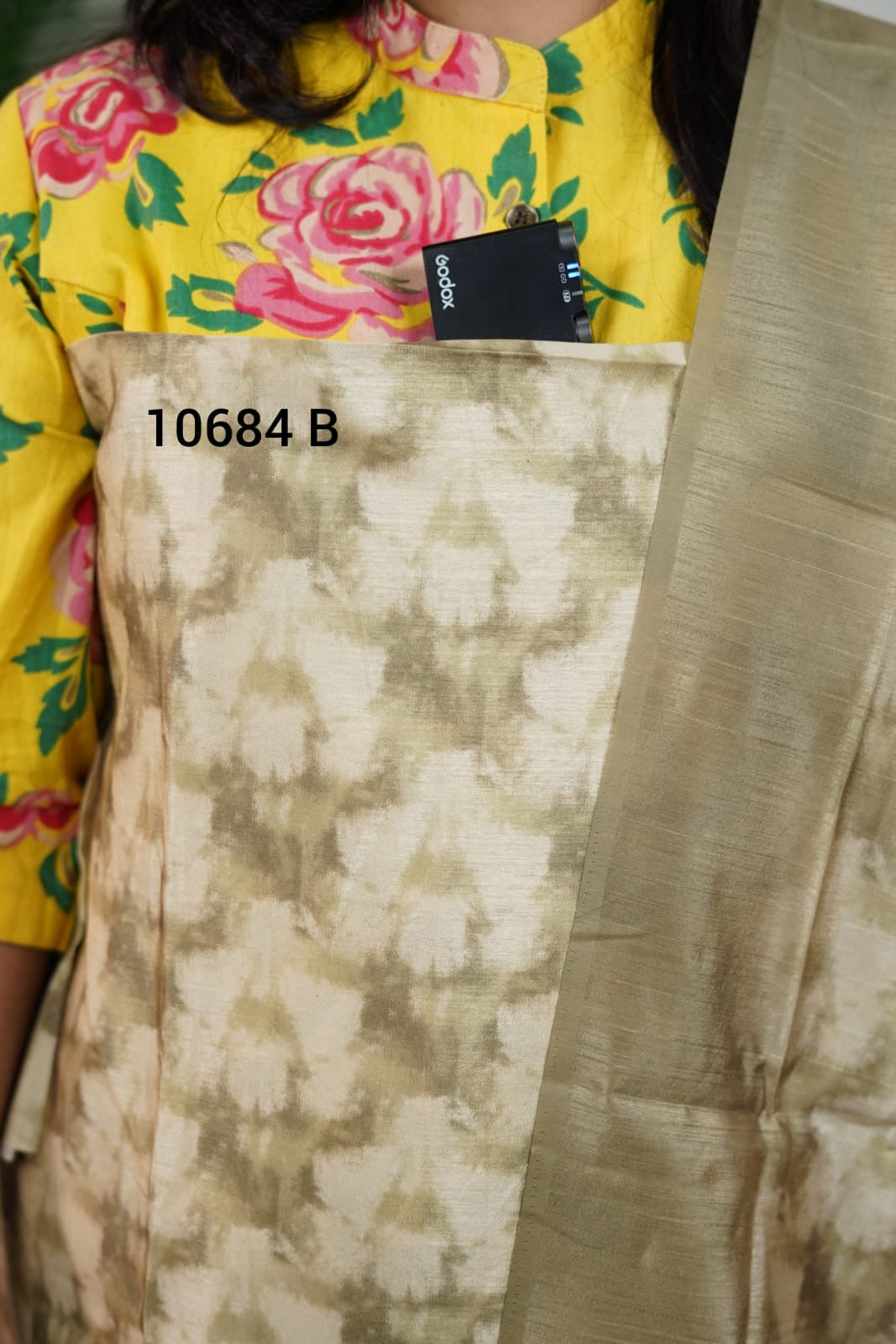 Semi tussar silk unstitched salwar suits 10684