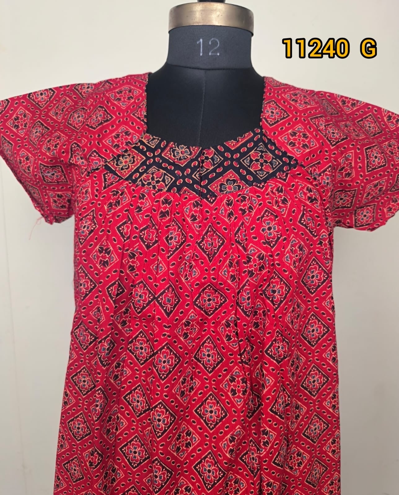 Cotton nstyle pleated nighties 11240