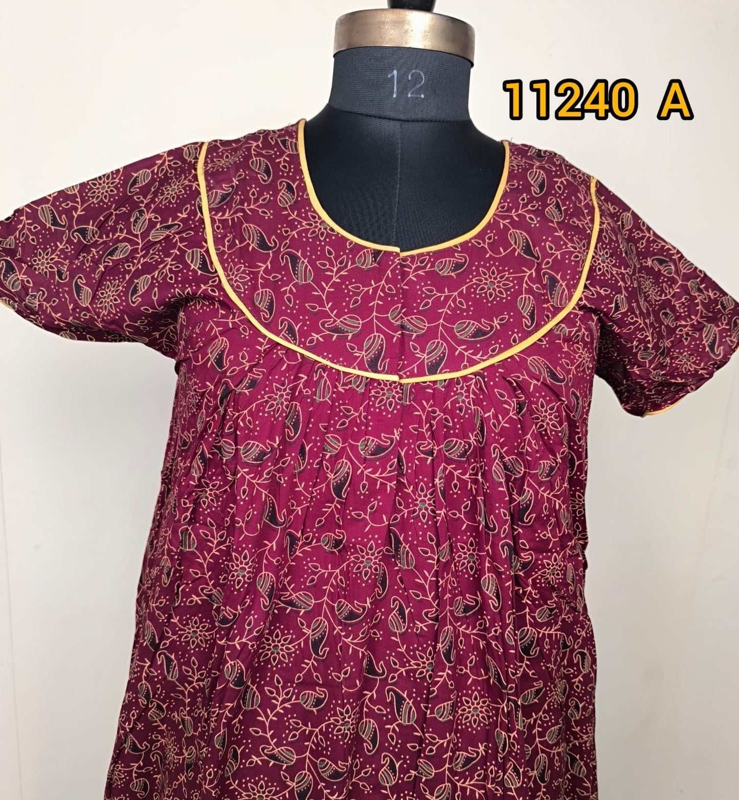 Cotton nstyle pleated nighties 11240