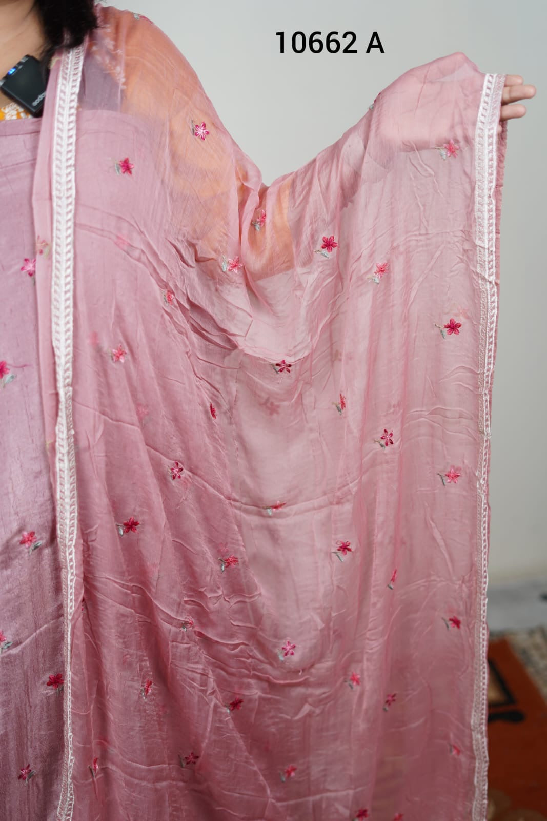 Vichitra silk unstitched salwar Suit 10662