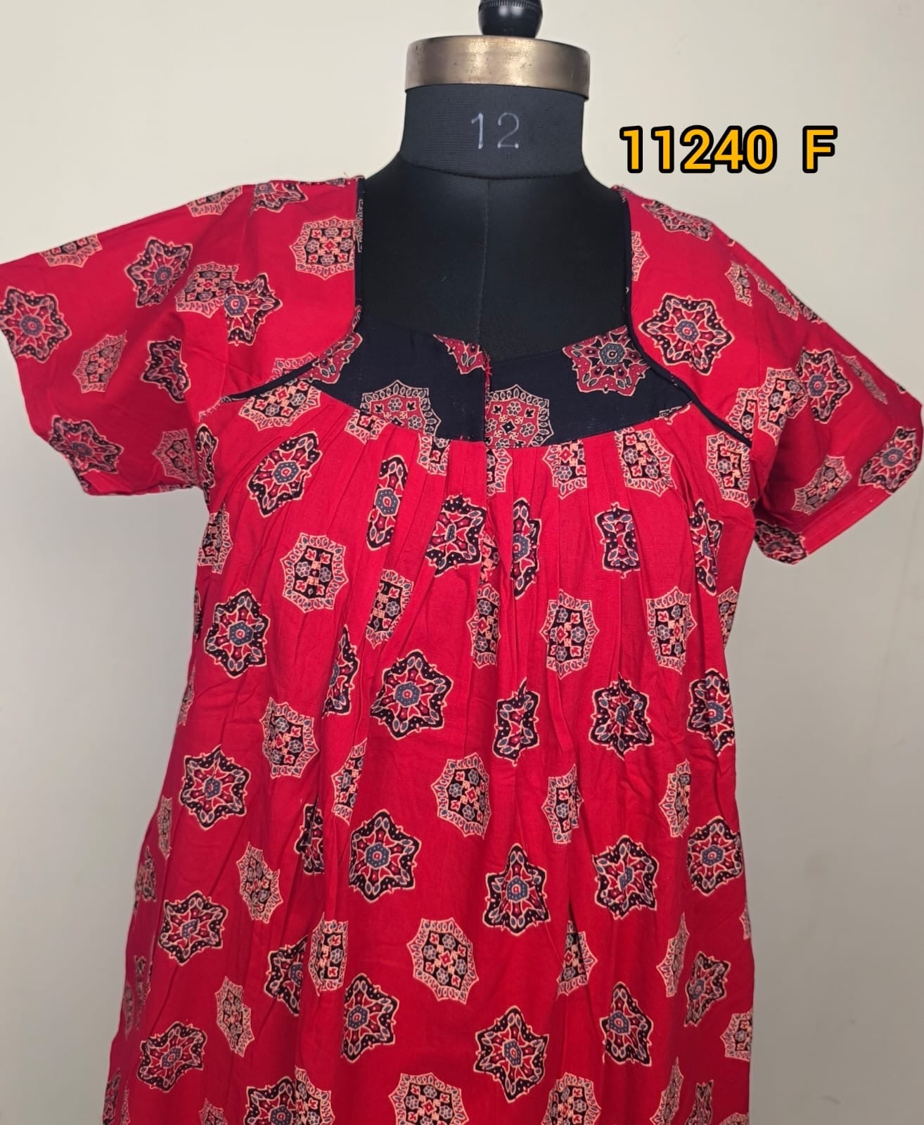 Cotton nstyle pleated nighties 11240