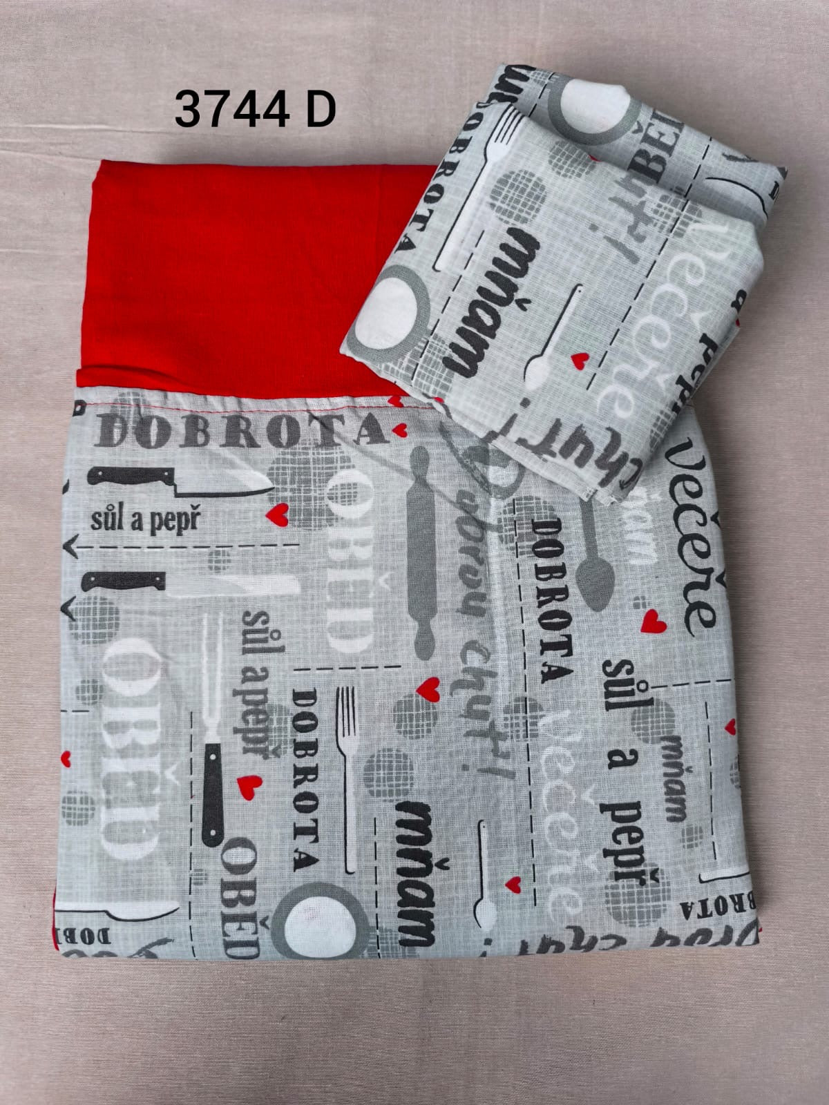 100% Cotton Double Border Bed sheet (1+2) Size 90 X 100 Code: 3744