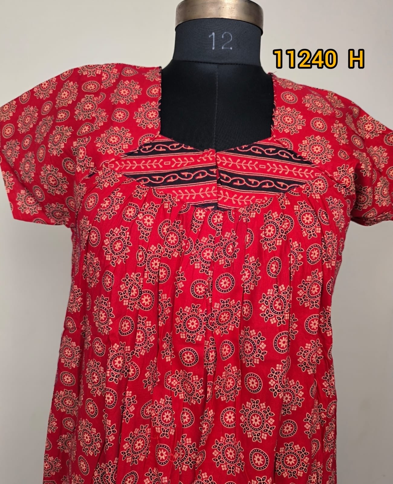 Cotton nstyle pleated nighties 11240