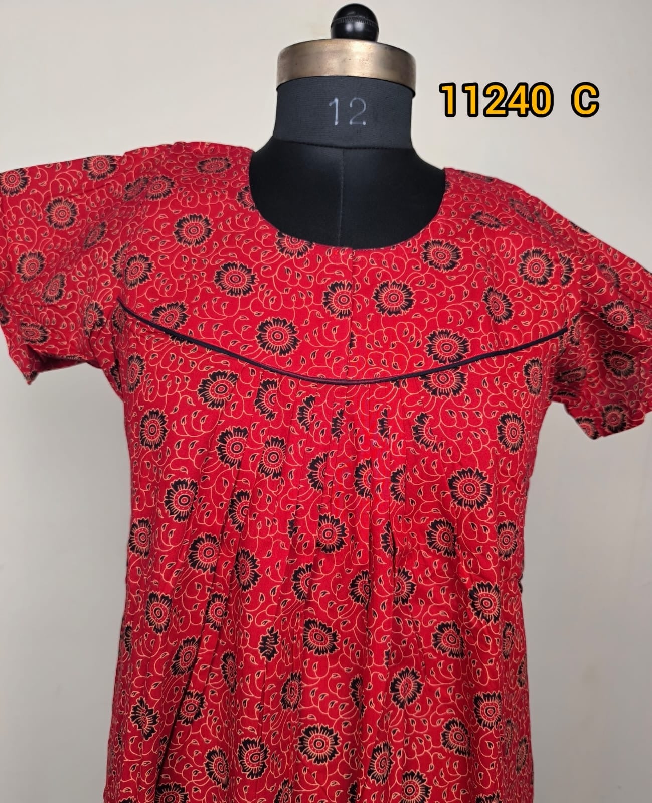 Cotton nstyle pleated nighties 11240