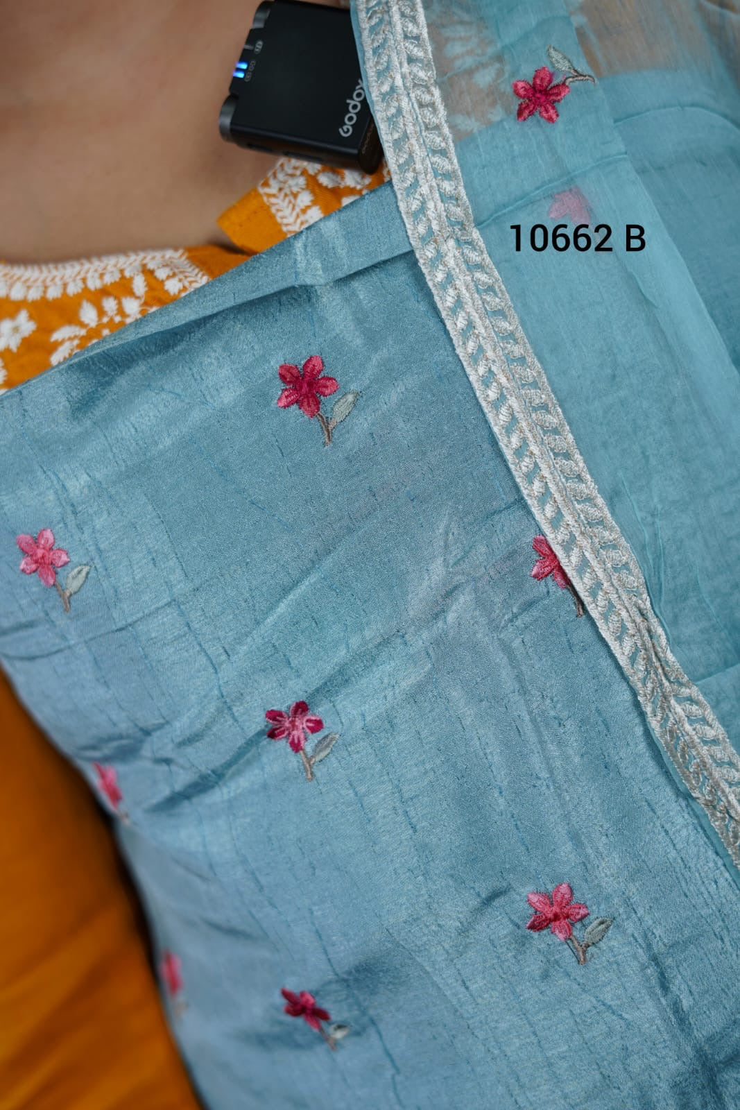 Vichitra silk unstitched salwar Suit 10662