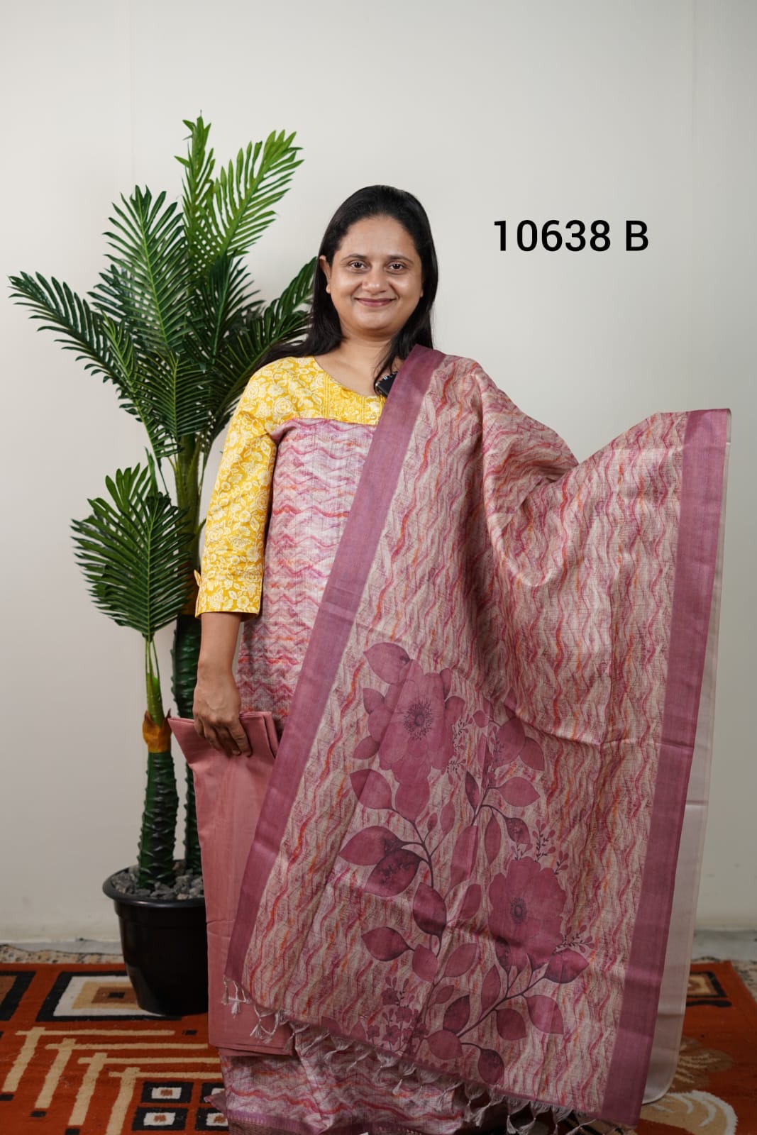 Semi tussar unstitched salwar suits 10638