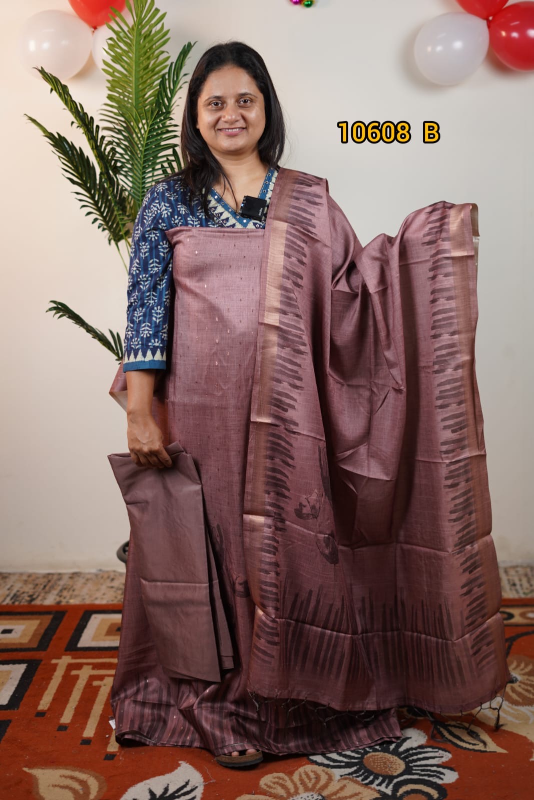 Semi tussar unstitched salwar suit 10608