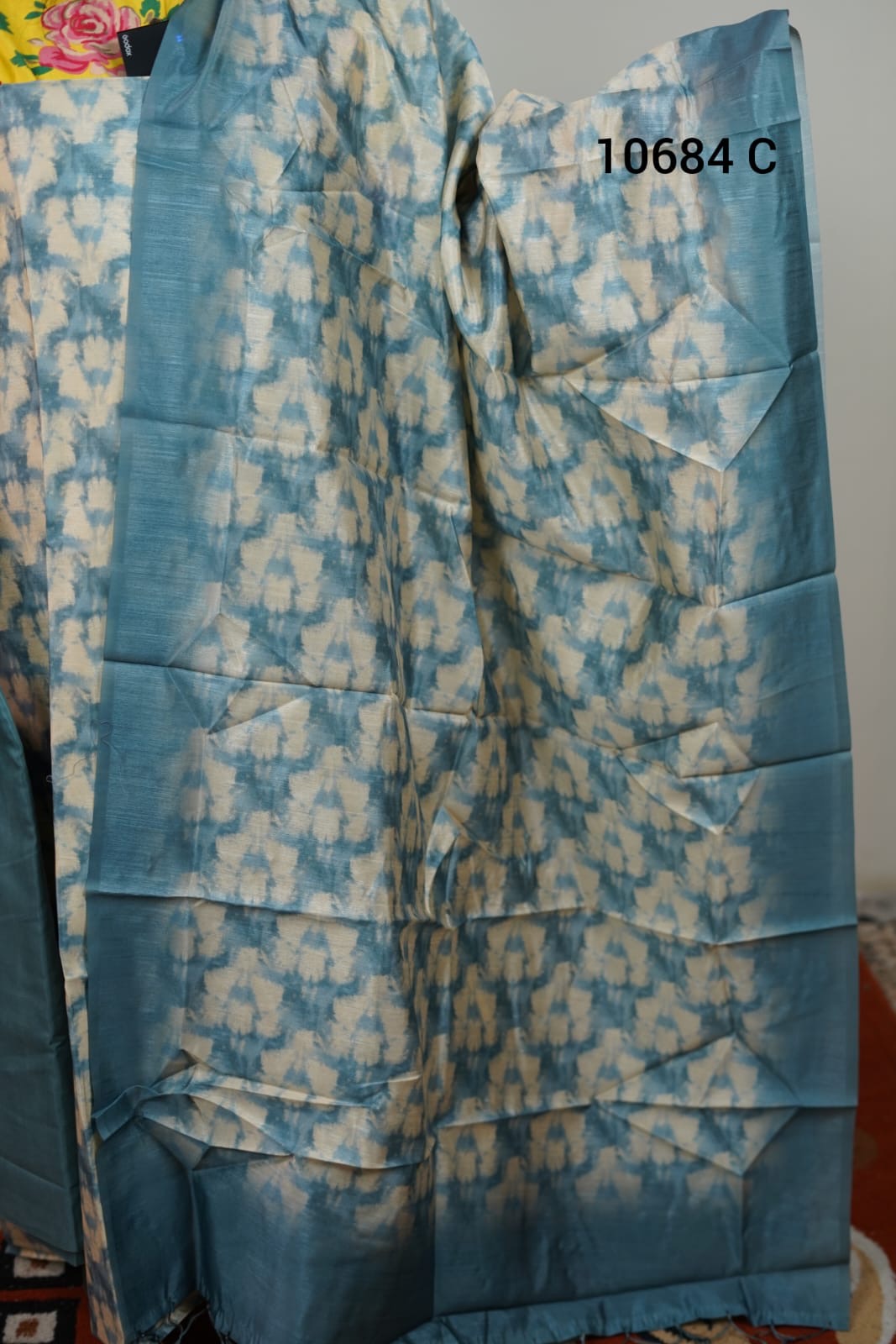 Semi tussar silk unstitched salwar suits 10684