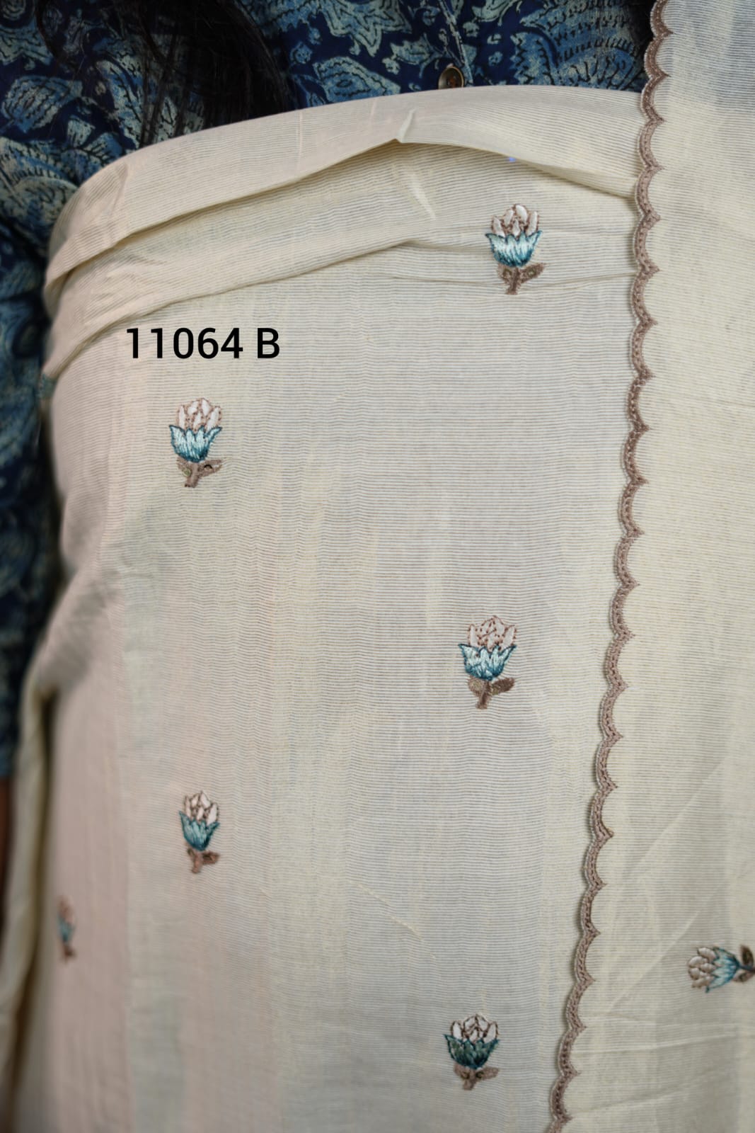 Tissue silk unstitched salwar suits 11064
