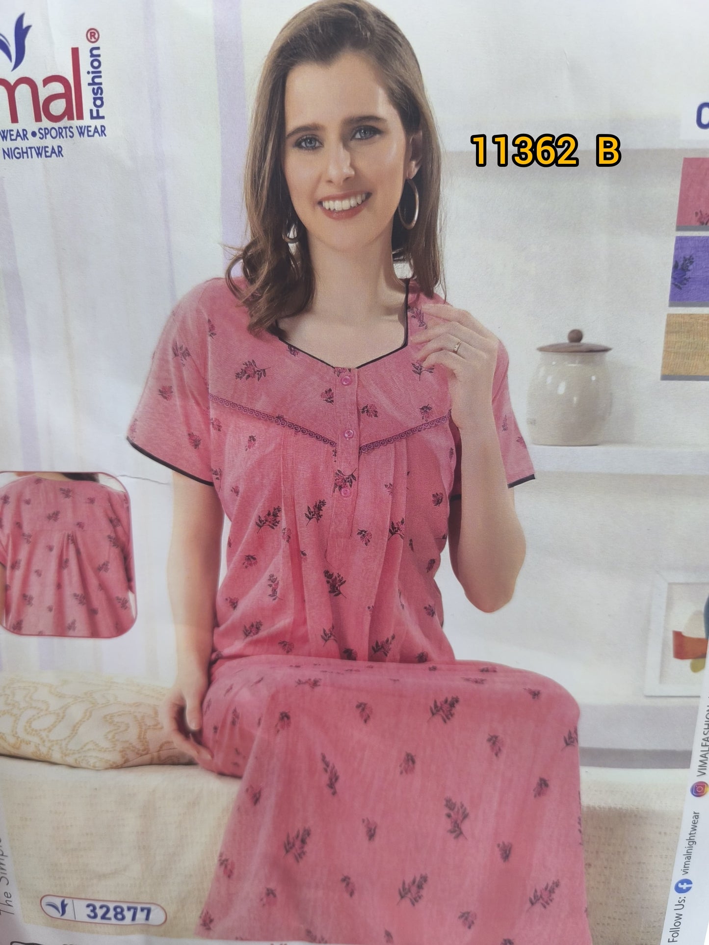 Vimal brand crush fabrics nighties 11362