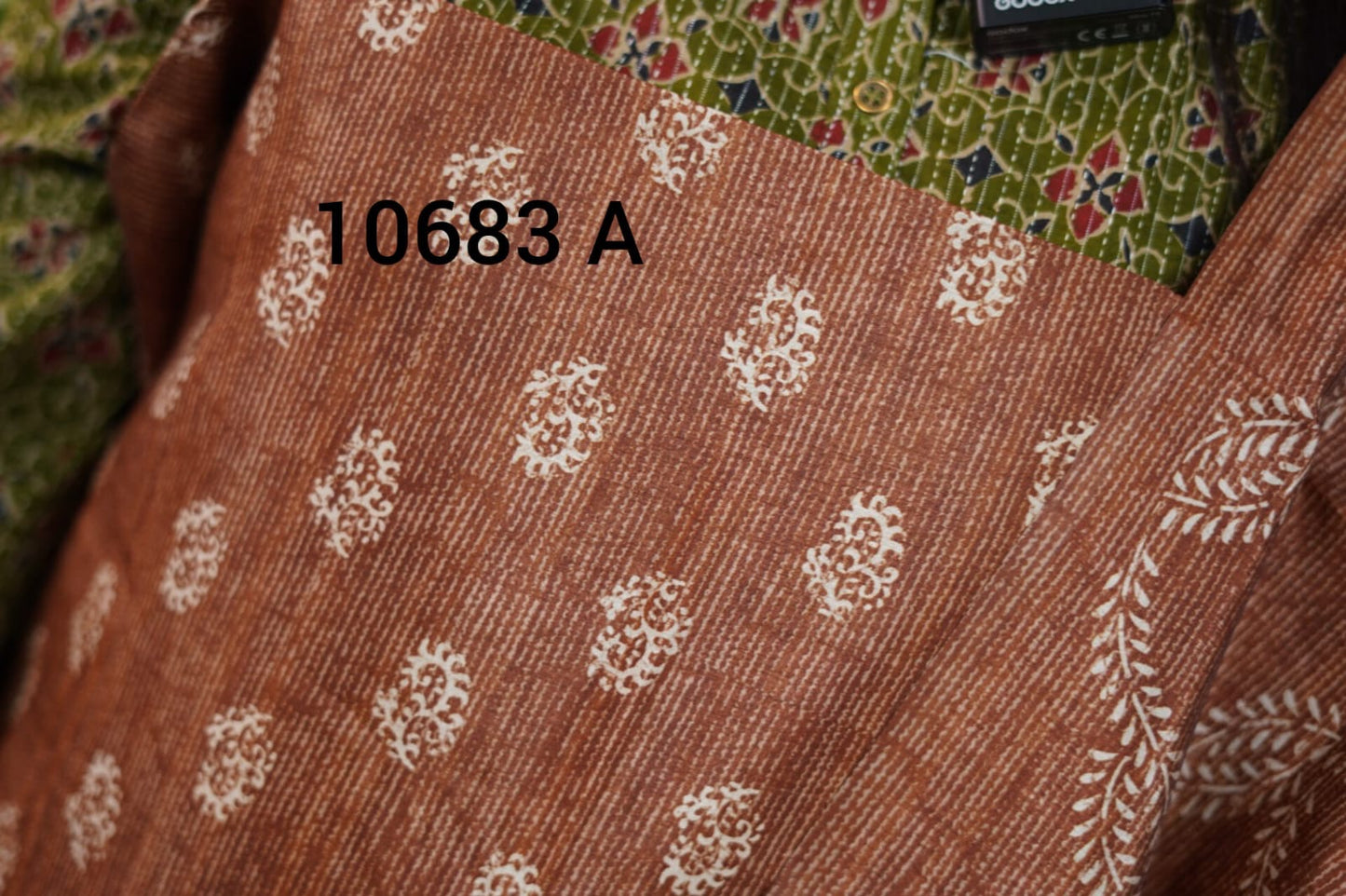 Semi tussar silk unstitched salwar suits 10683