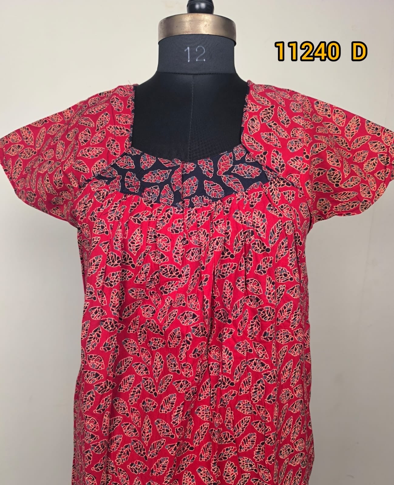 Cotton nstyle pleated nighties 11240