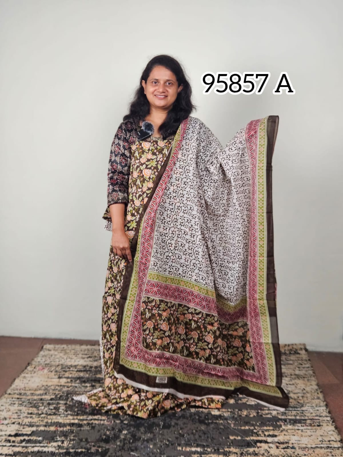Cotton unstitched Salwar Suits 95857