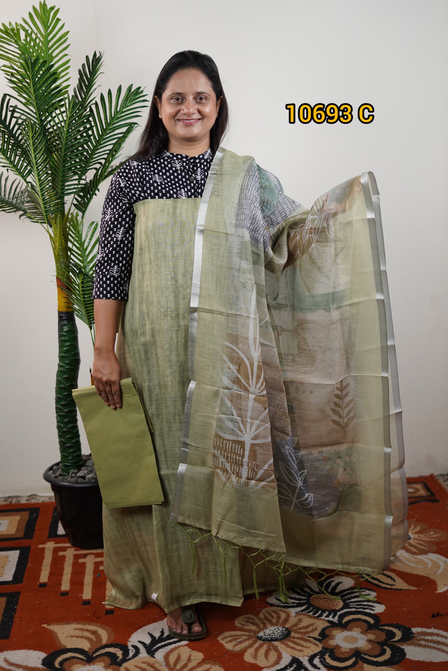 Net cota unstitched salwar suits 10693