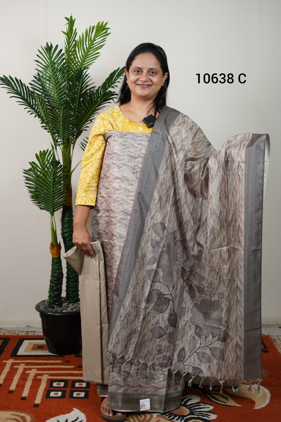 Semi tussar unstitched salwar suits 10638