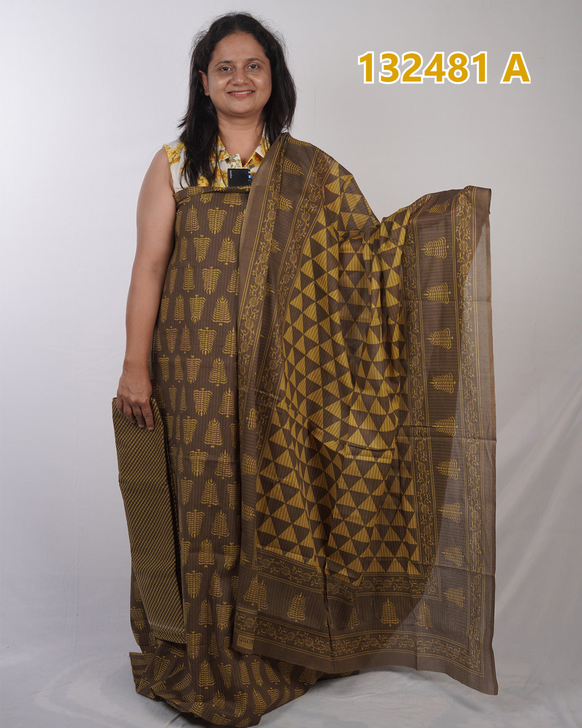 Cotton Unstitched salwar sets 132481