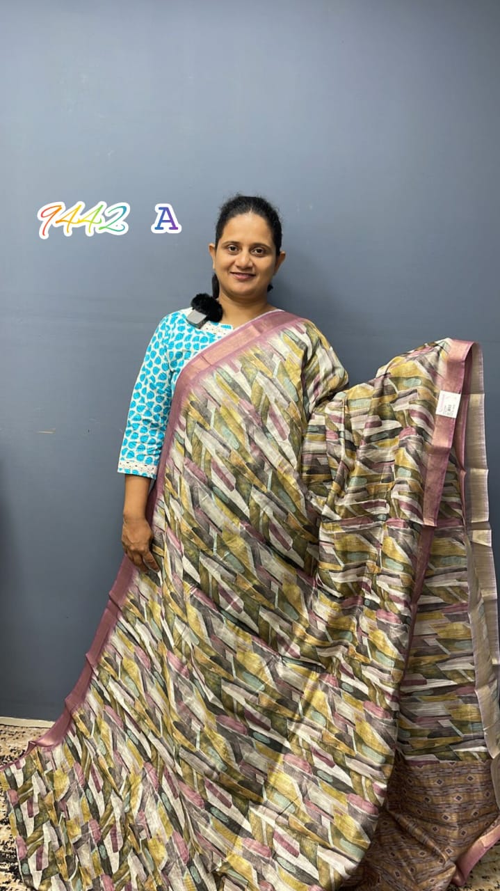 Linen Cotton Sarees 9442