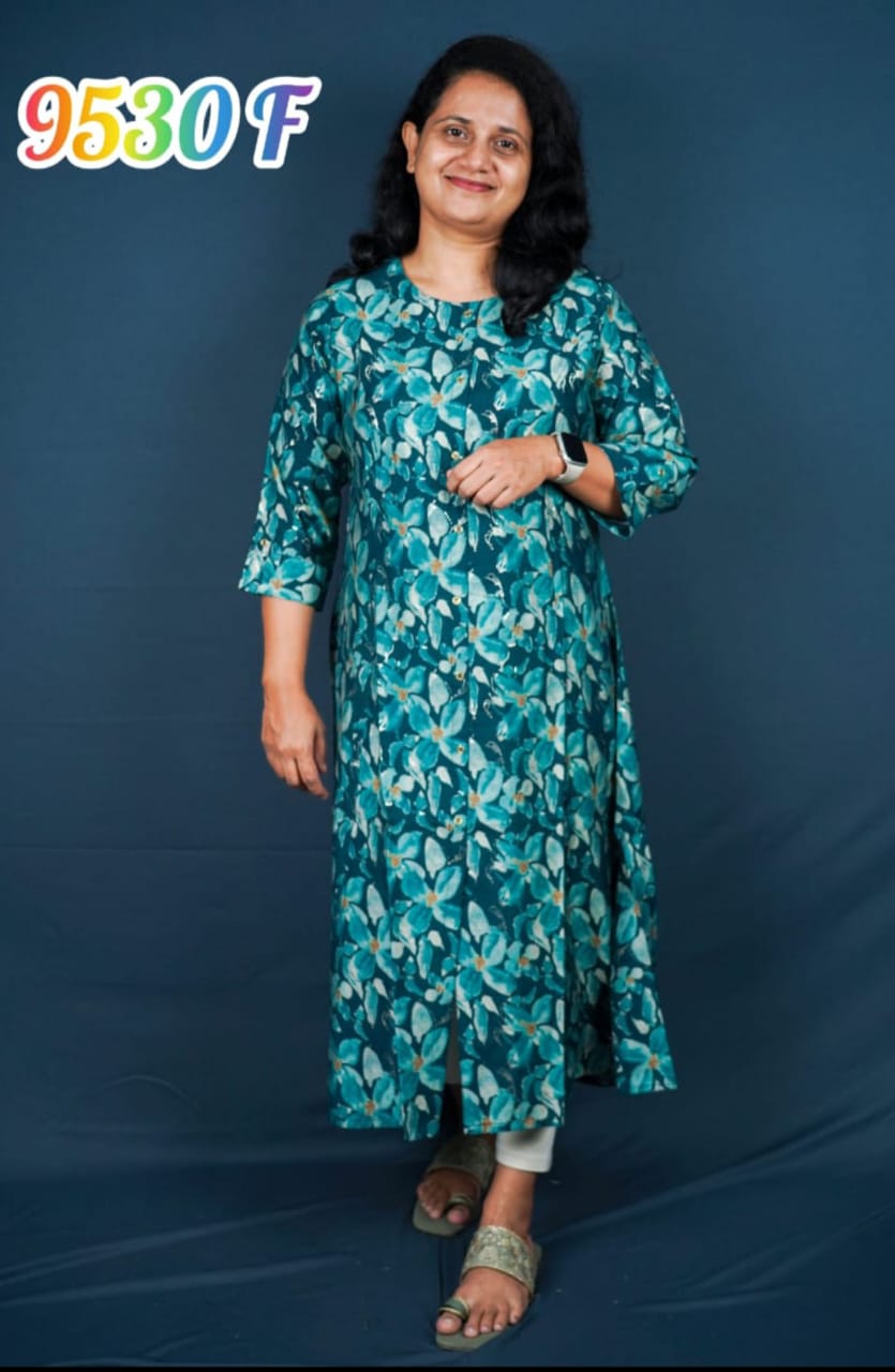 MUSLIN SILK ALINE KURTHI 9530
