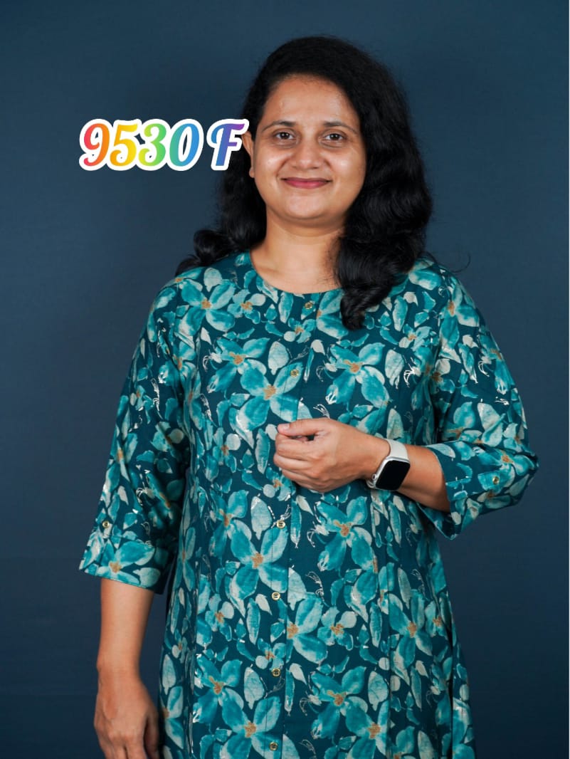 MUSLIN SILK ALINE KURTHI 9530