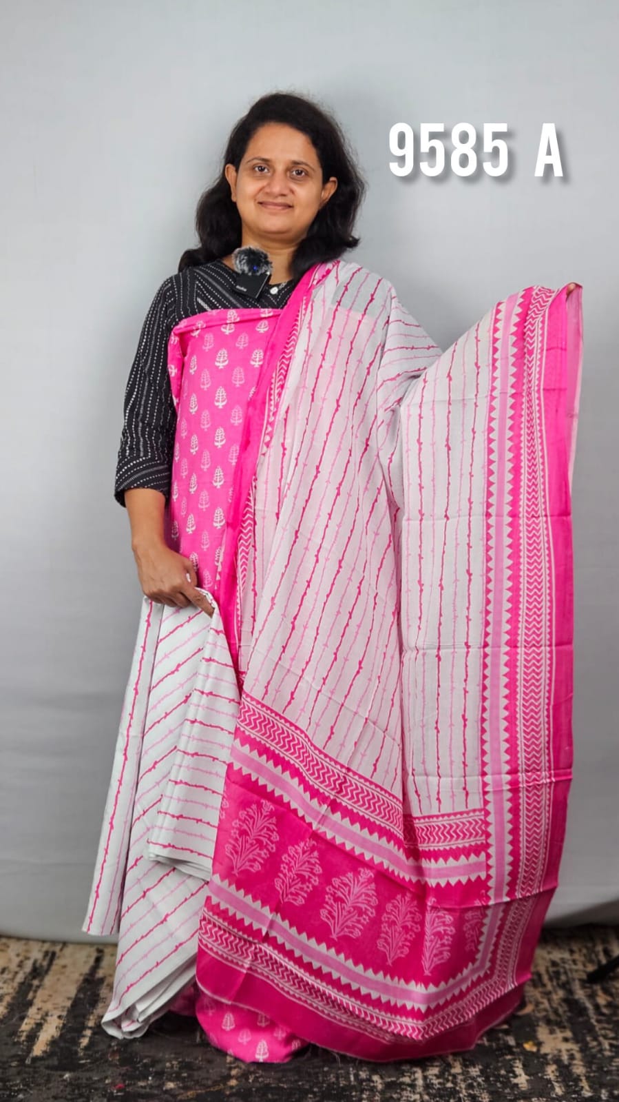 Cotton Unstitched Salwaar Suit Sets 9585A-D