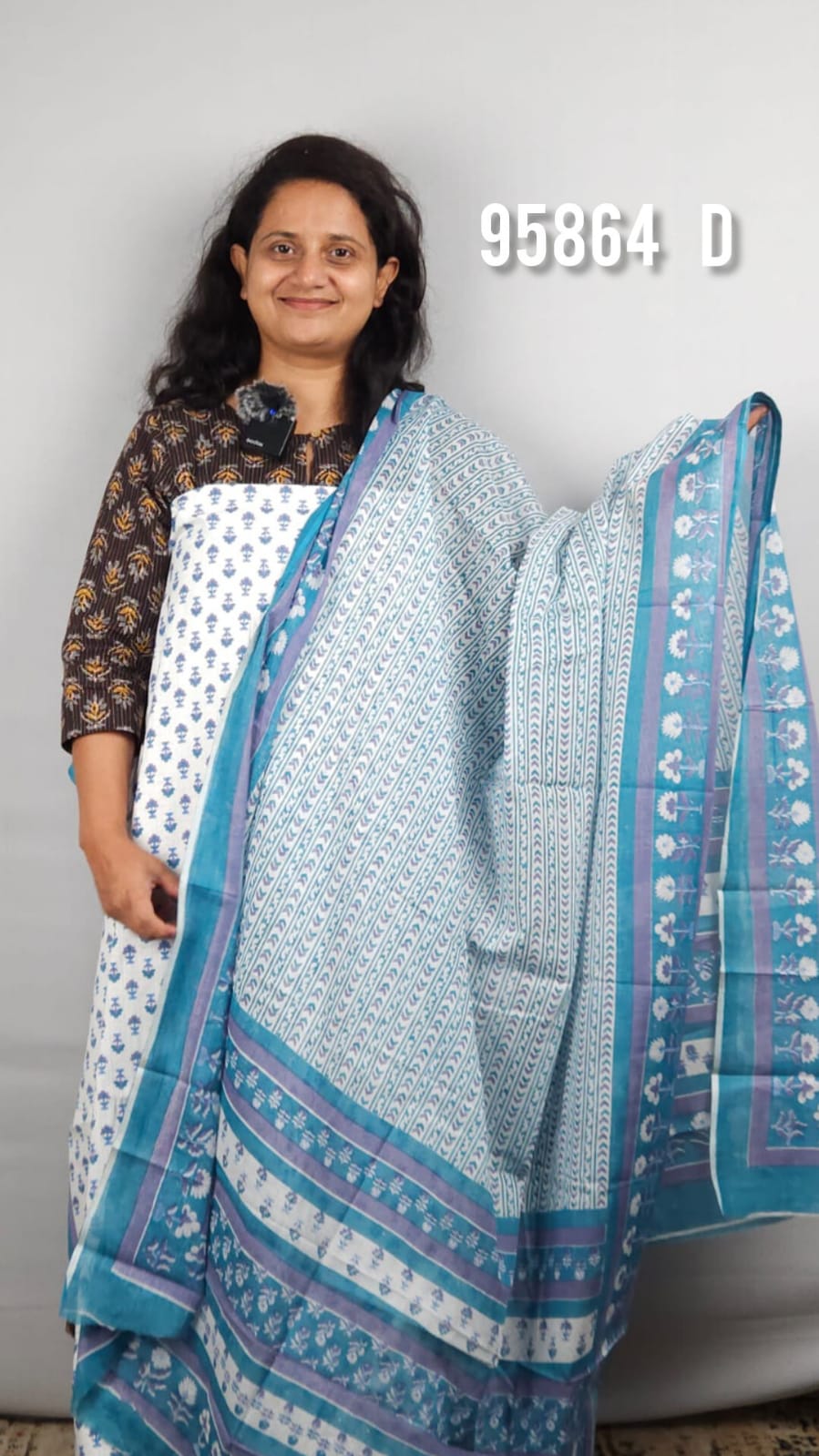 Pure cotton unstitched salwar suit sets 95864