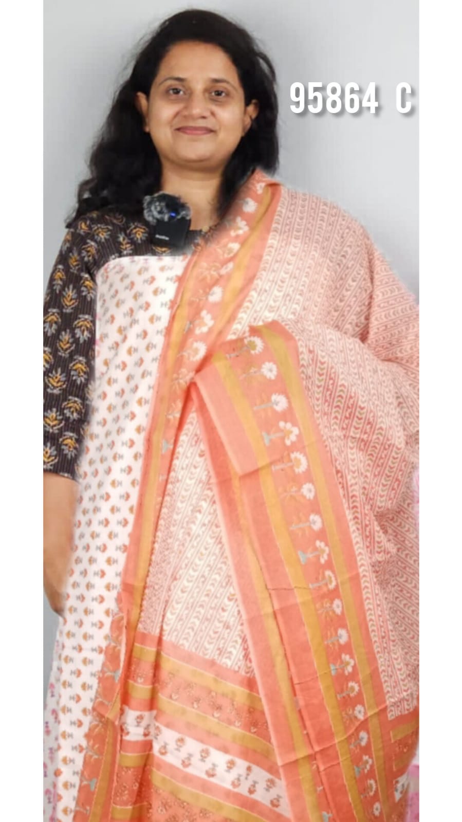 Pure cotton unstitched salwar suit sets 95864