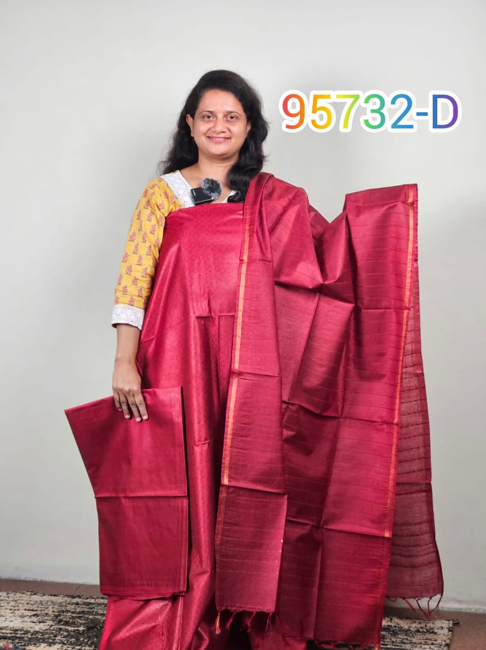 Semi Tussar unstitched salwar suits 95732