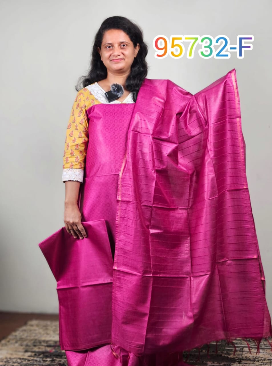 Semi Tussar unstitched salwar suits 95732