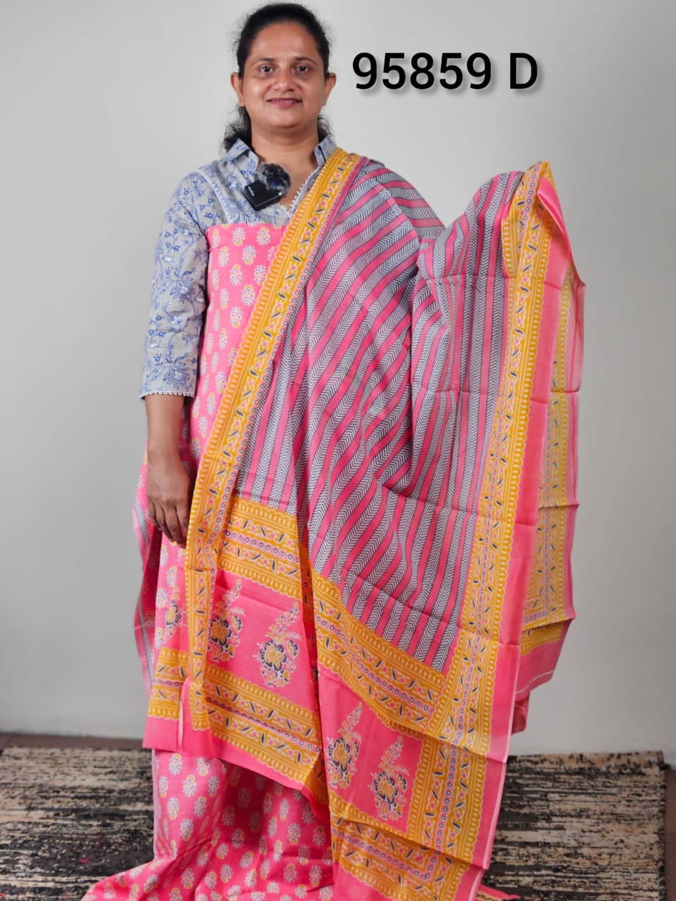 Cotton unstitched salwar suits 95859